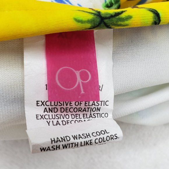 new Swimsuit Bikini Bottom Ties Strings Ruched OP Jrs XL 15 17 Adjustable NWT - Picture 8 of 10